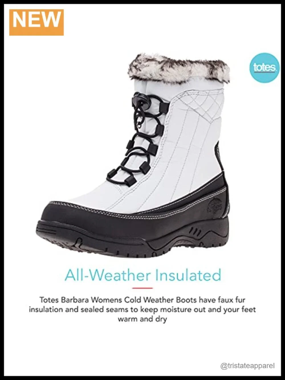 Women's Waterproof Insulated Faux Fur Snow Boots Mid-Calf